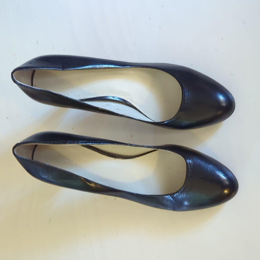 Nine West Black Round Toe Heels